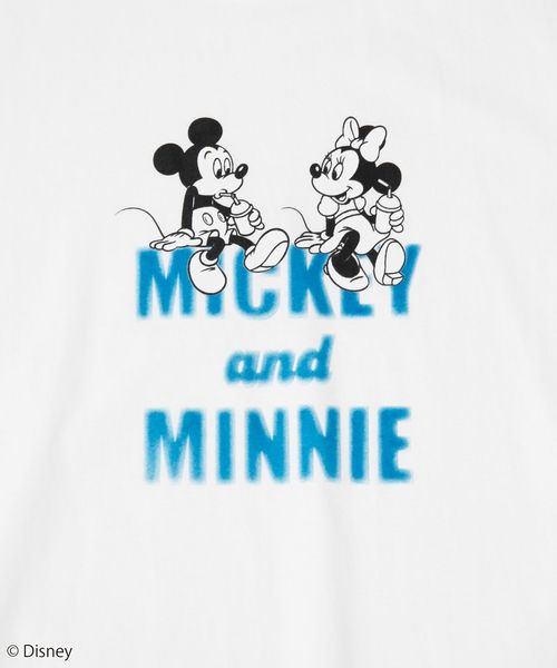 MICKEY(ミッキー) / 別注】ミッキー＆ミニー / コンパクトプリントTシャツ