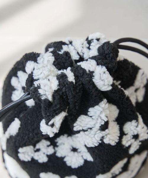 アソートボア巾着ショルダーバッグ