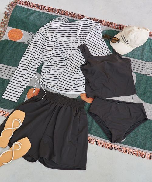 5点セット】ボーダープルオーバー スイムウェア