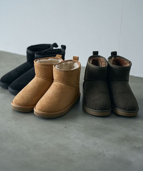 Parknik＞フェイクムートンショートブーツ