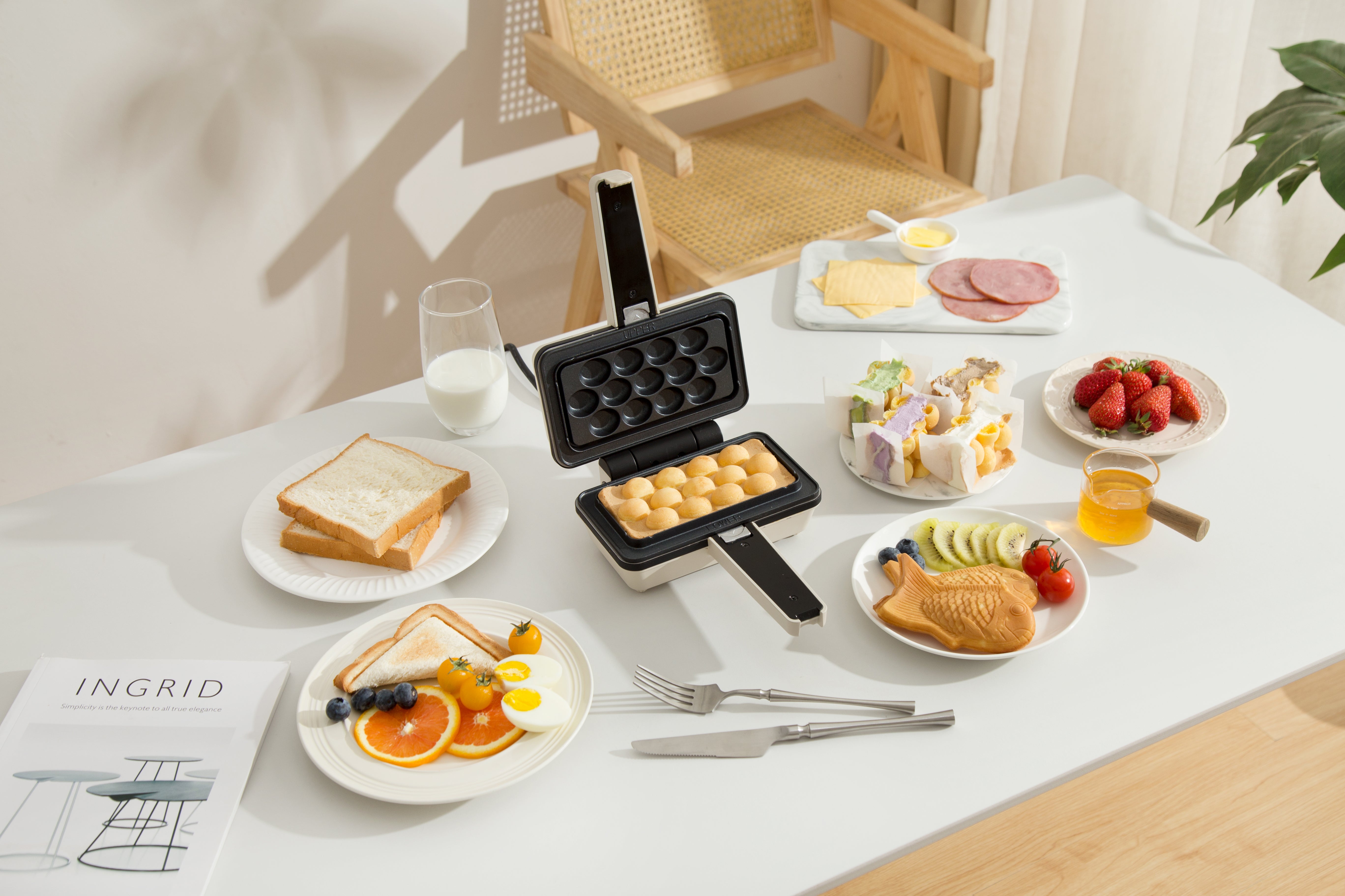 Vitantonio Egg Waffle Sandwich Maker in Ivory – Cote Maison Asia