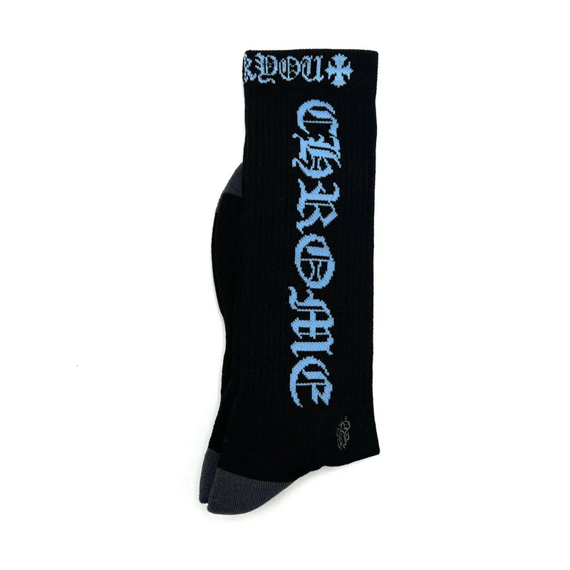Chrome Hearts Logo Black/Blue Socks – Courtside Kicks