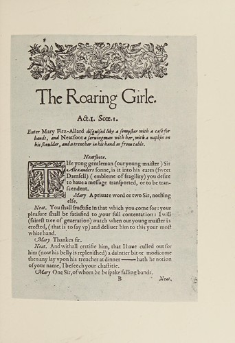The roaring girl. by Thomas Middleton | Open Library