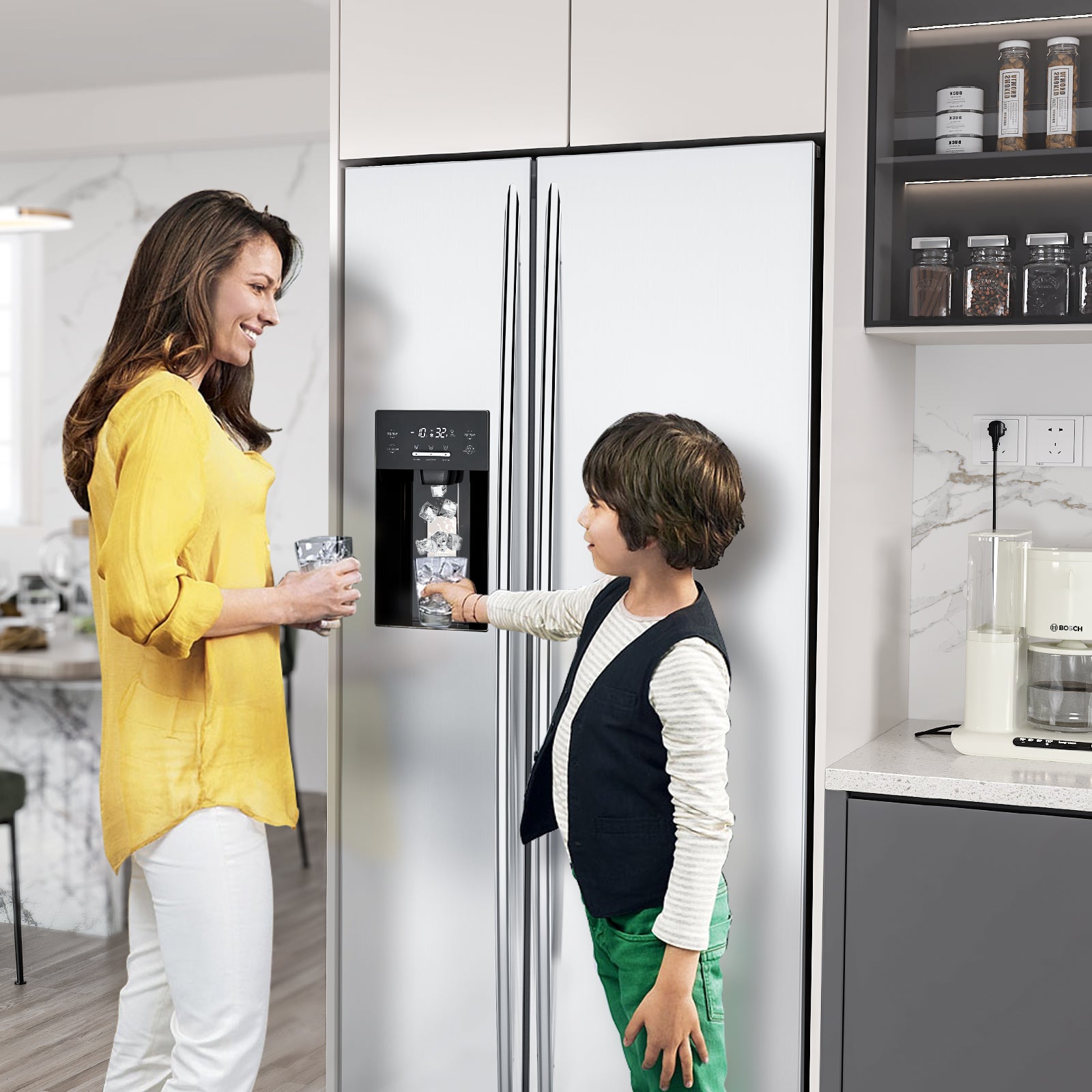 20 Cu. ft. Side By Side Refrigerator 36