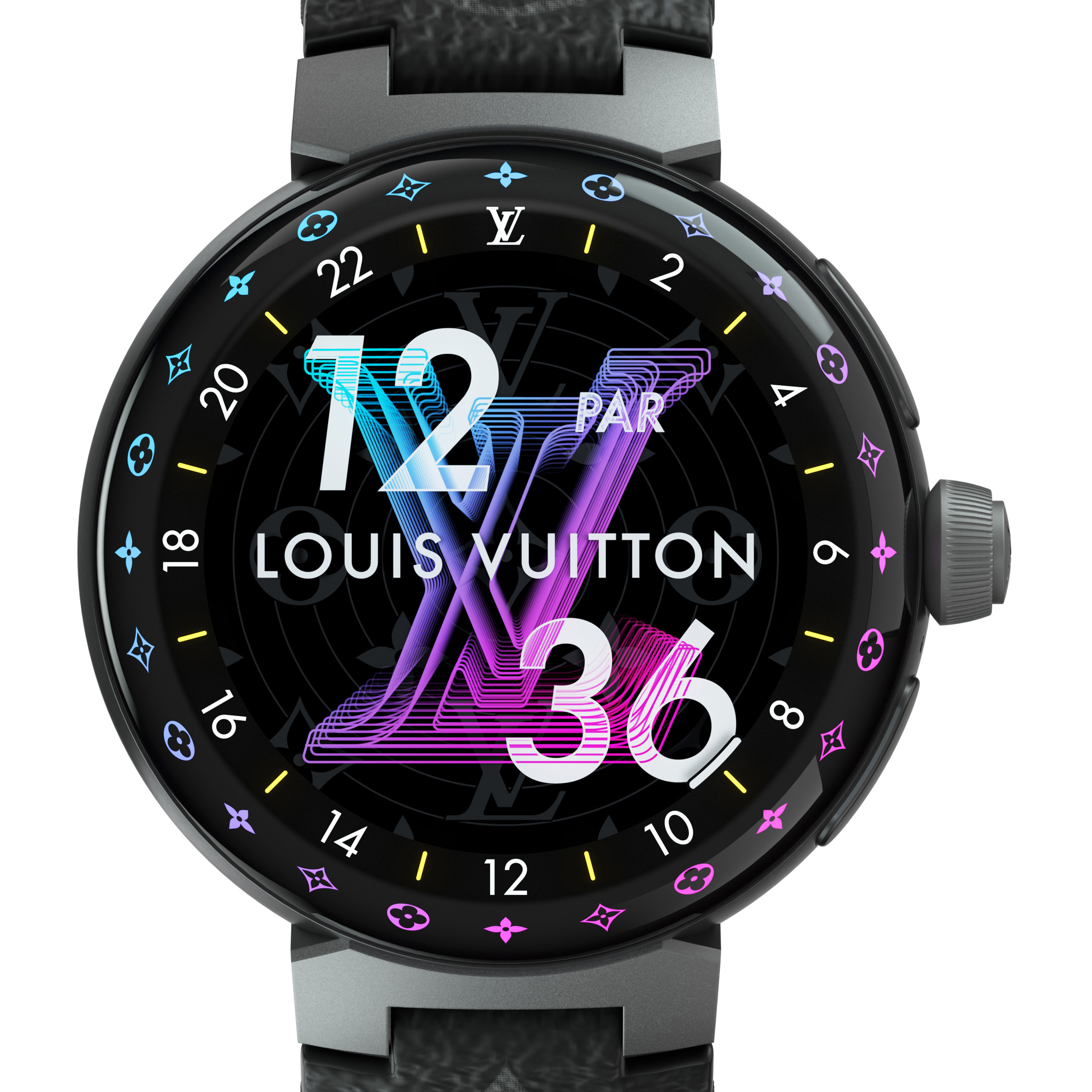 Louis Vuitton, Tambour Horizon Light Up Matte Black | GPHG