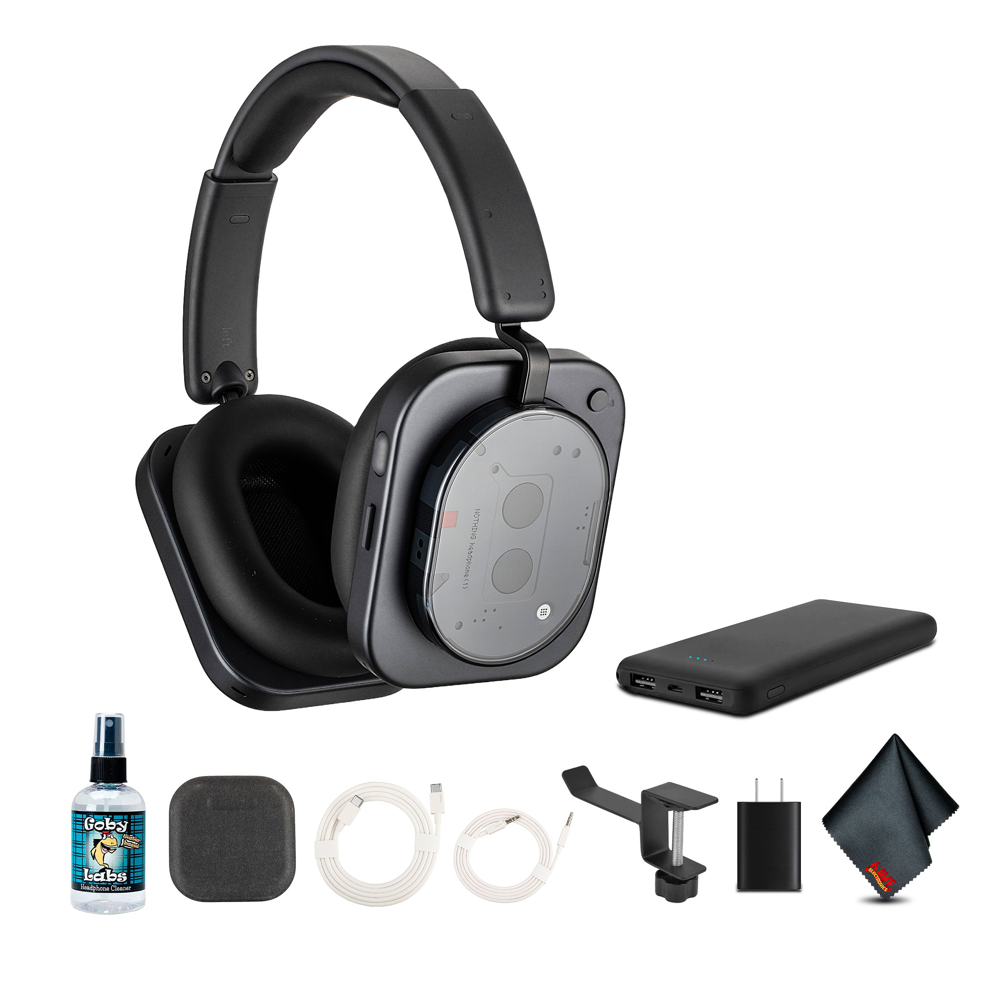 Nothing Headphone (1) (Black) Hybrid Active Noise Cancelling