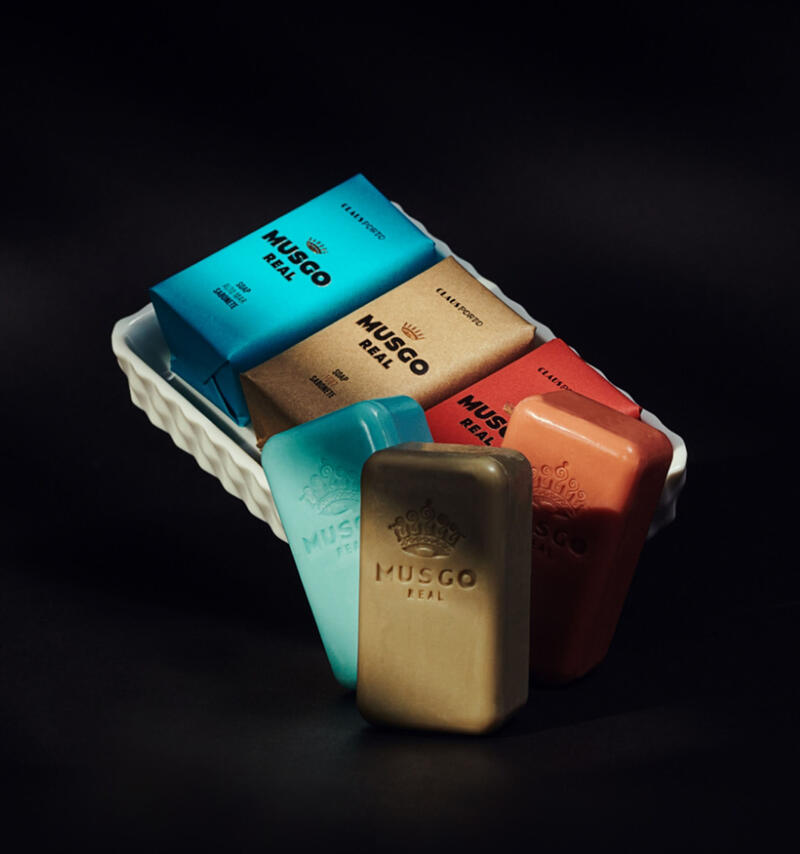 GIFT SET SOAP DISH & MUSGO REAL MINI SOAPS｜1887｜クラウス ポルト