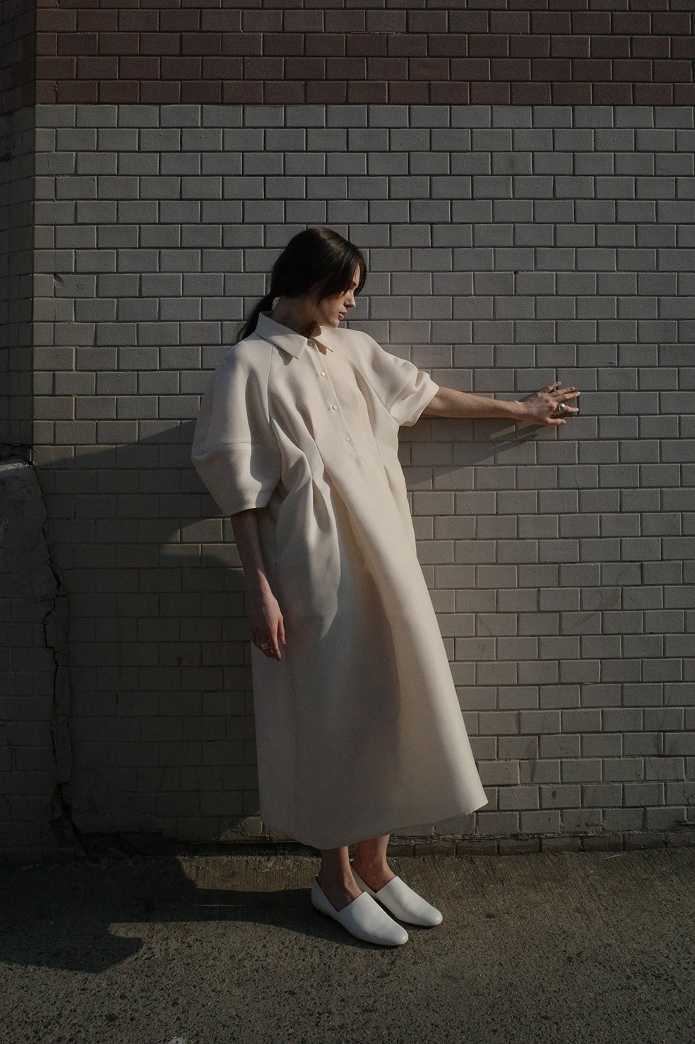 SIDE CUT STACKED HEEL FLAT SHOES｜BAG/SHOES(バッグ/シューズ