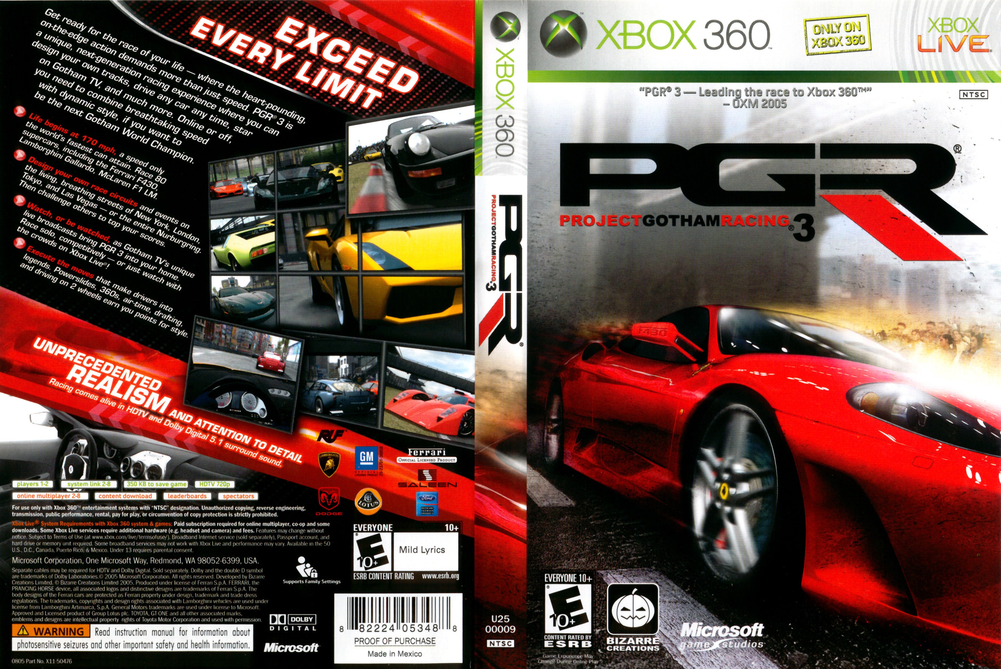 Project Gotham Racing 3 Xbox 360 | Clarkade
