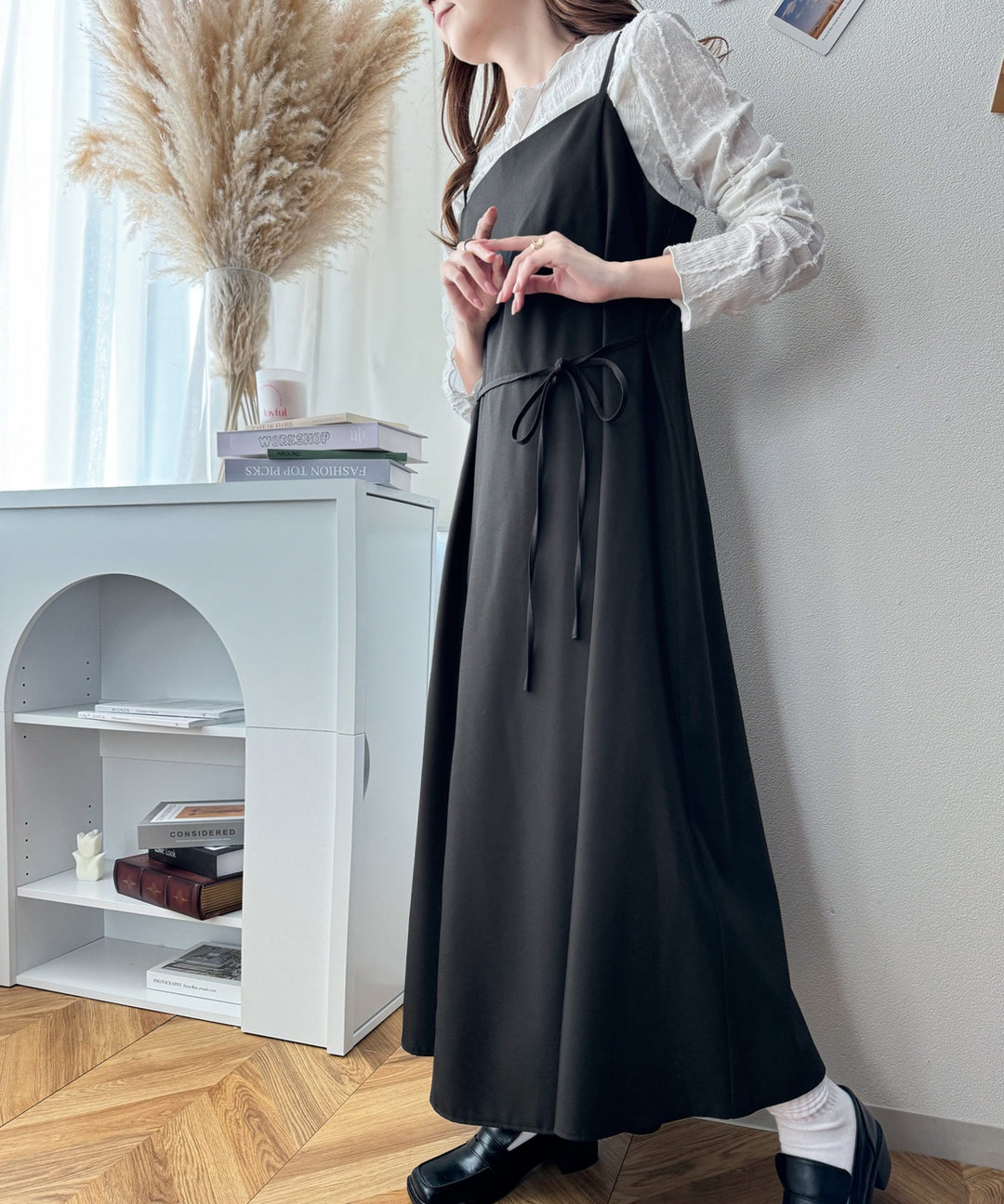 キャミワンピが最強！リネンライクマルチwayロングキャミワンピ