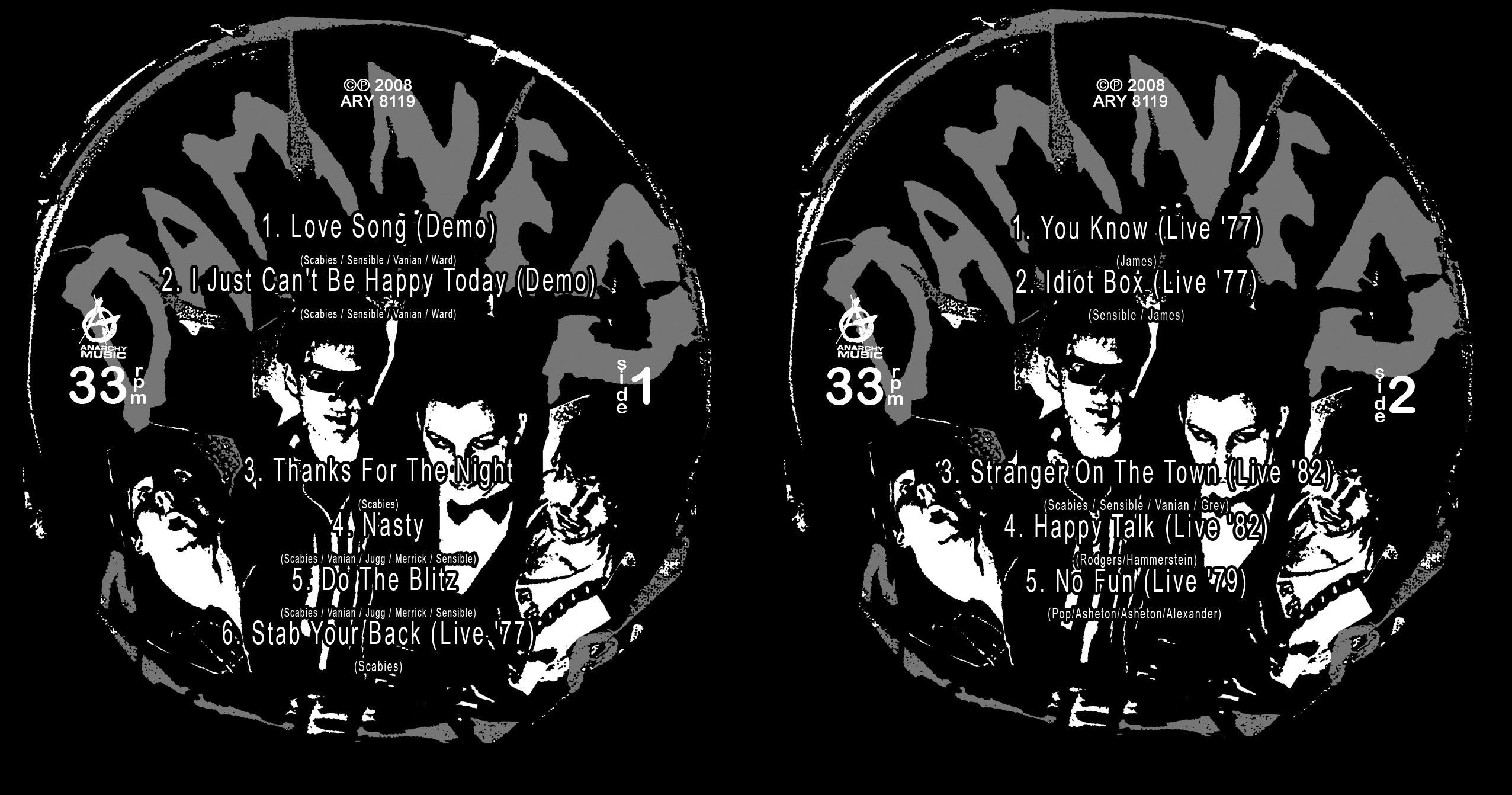 The Damned - The Chaos Years Live & Studio Demos 1977-1982 (White