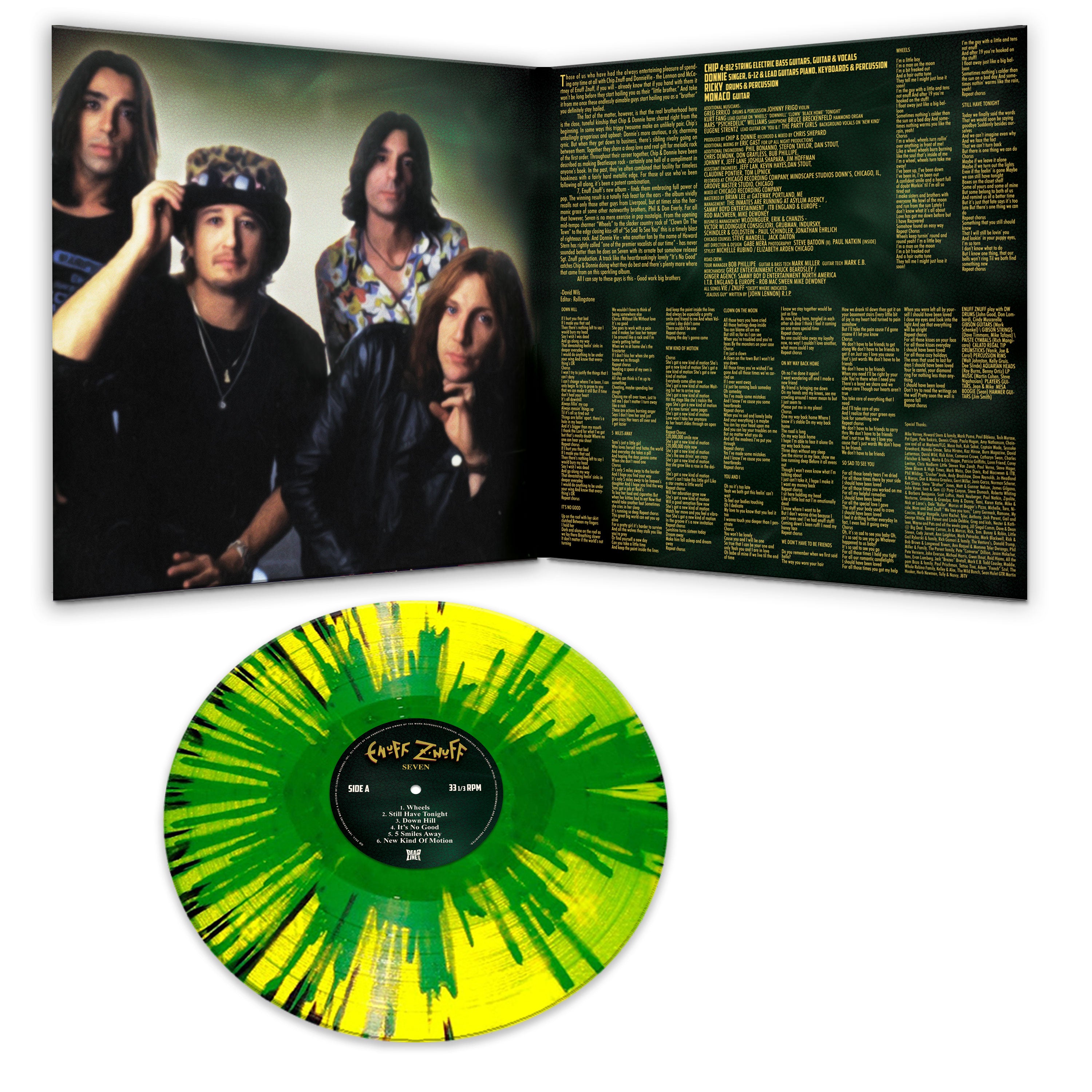 Enuff Z'Nuff - Seven (Yellow-Green-Black Splatter) - Cleopatra Records