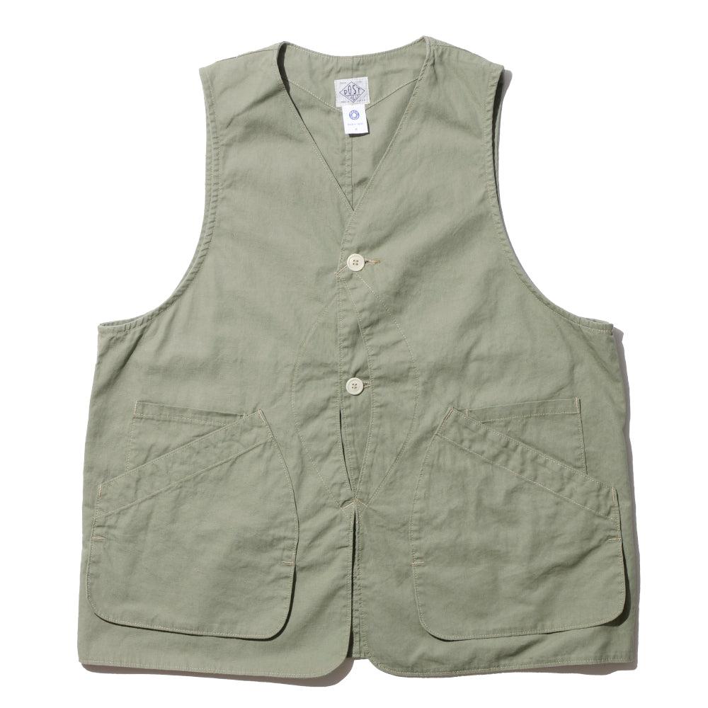 Post Overalls Dee Vest Sage – Clutch Cafe