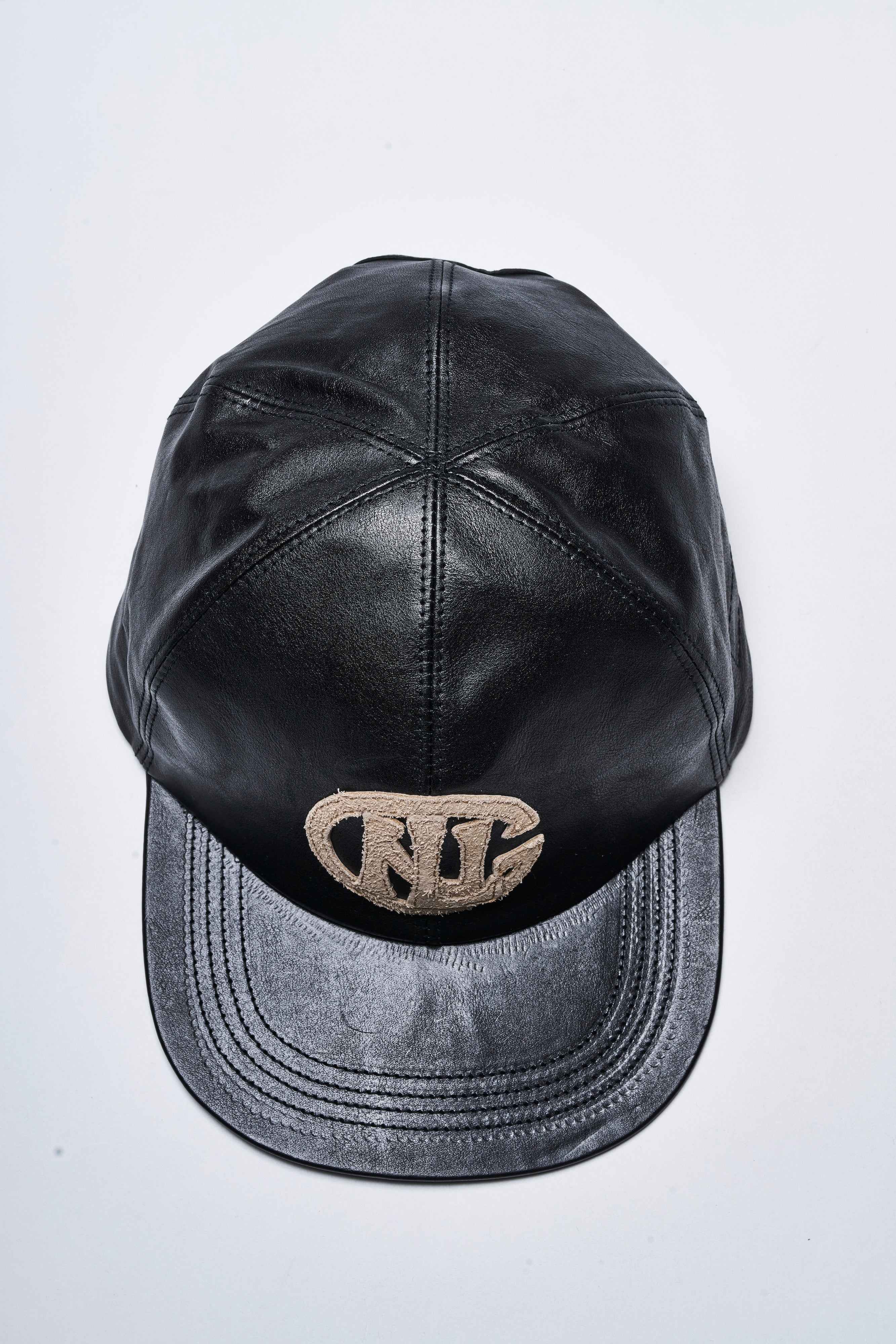 天神ワークス × Lightning キップレザー トラッカーキャップ