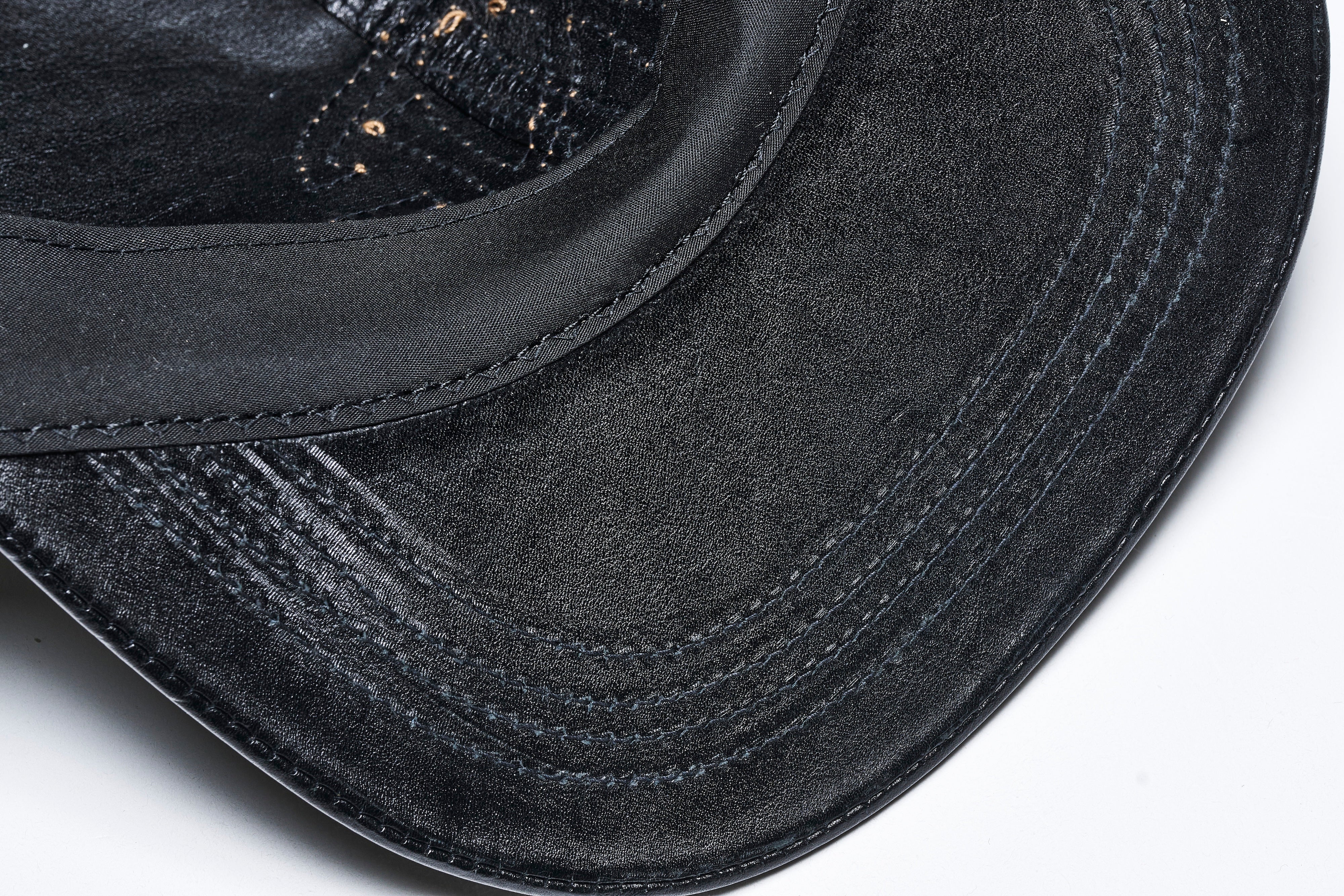 天神ワークス × Lightning キップレザー トラッカーキャップ