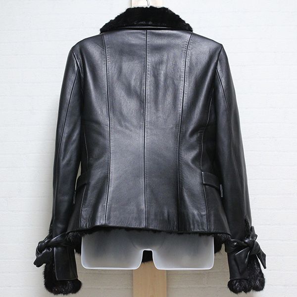 黒ミンク使いレザージャケット - ピンクハウス通販｜リサイクル