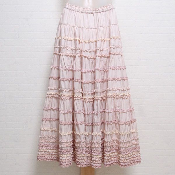 ピンク配色ピコフリルローンスカート - ピンクハウス通販｜リサイクル