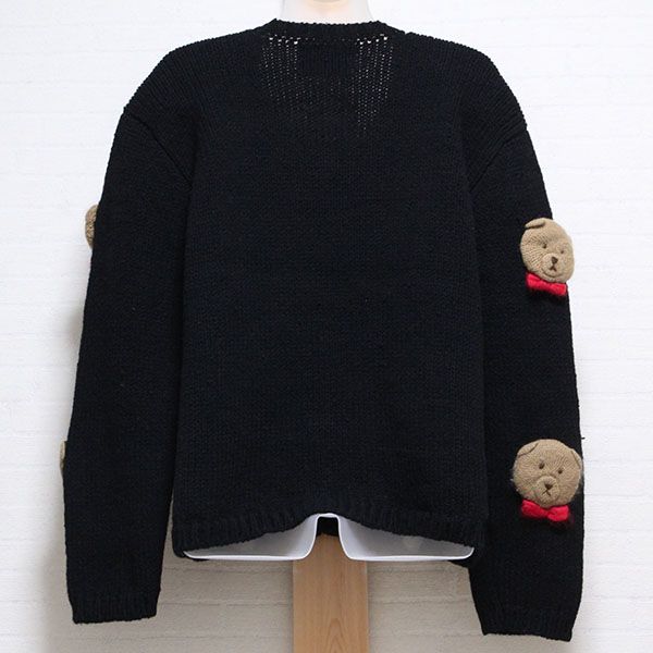 黒顔くまモチーフカーディガン - ピンクハウス通販｜リサイクル