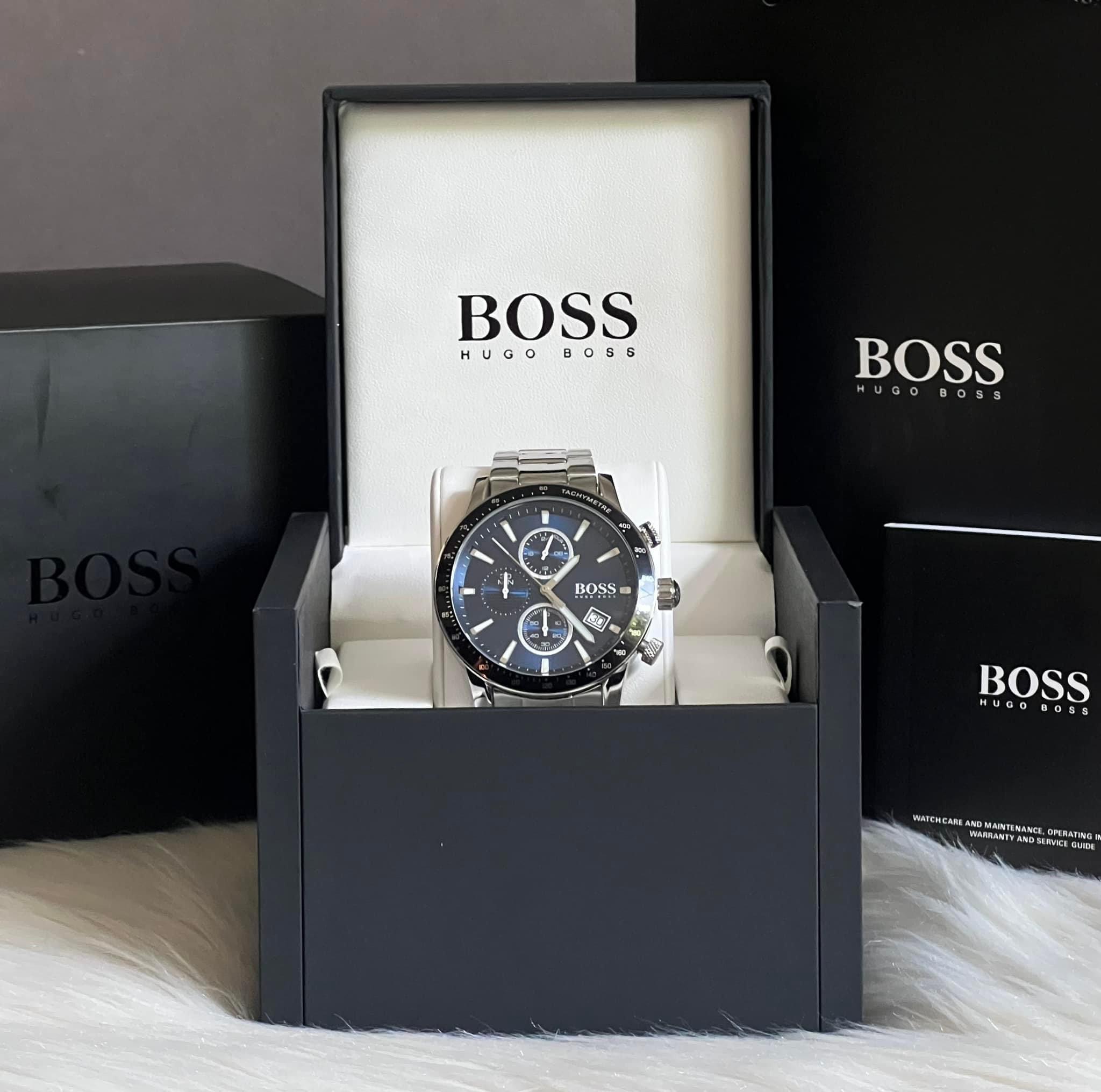Hugo Boss Men's Rafale Blue Dial Chronograph Watch – Club de Mode