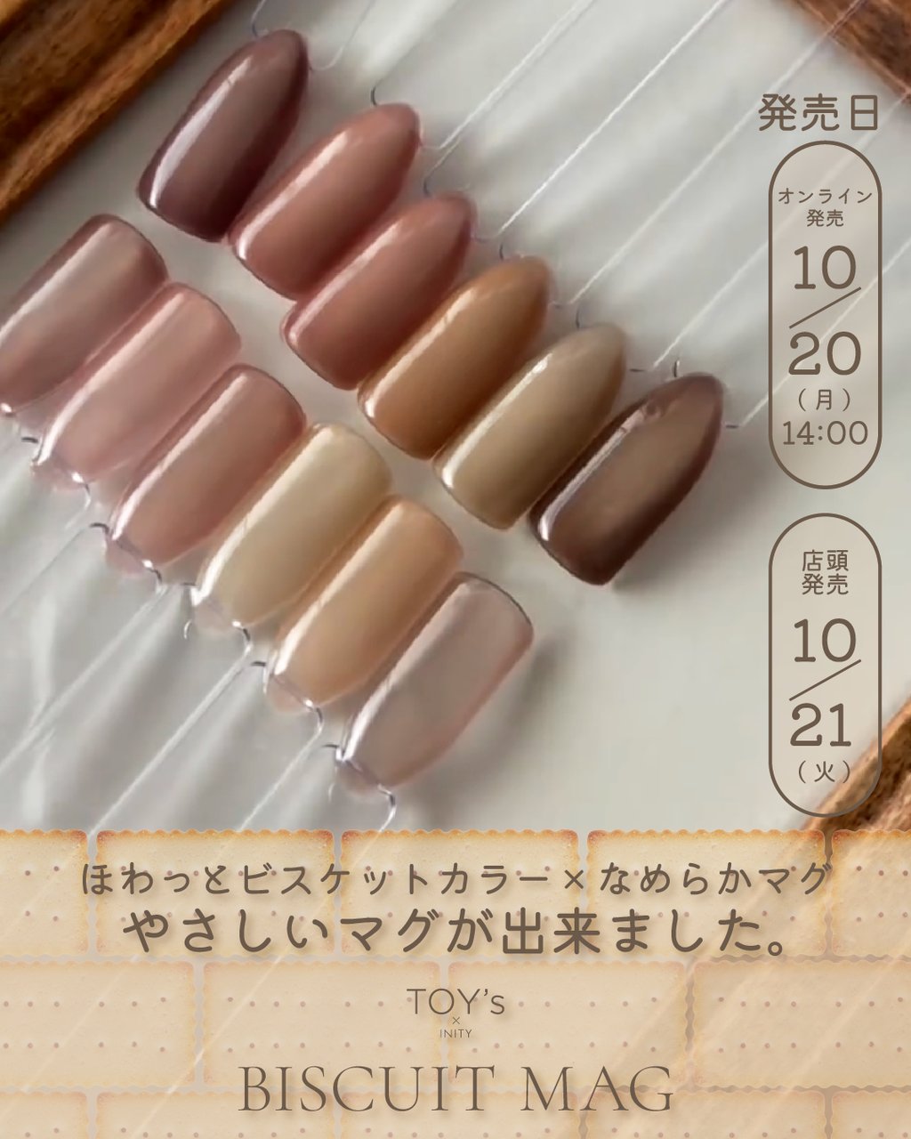 TOY＇s x INITY ビスケットマグコレクション6色セット