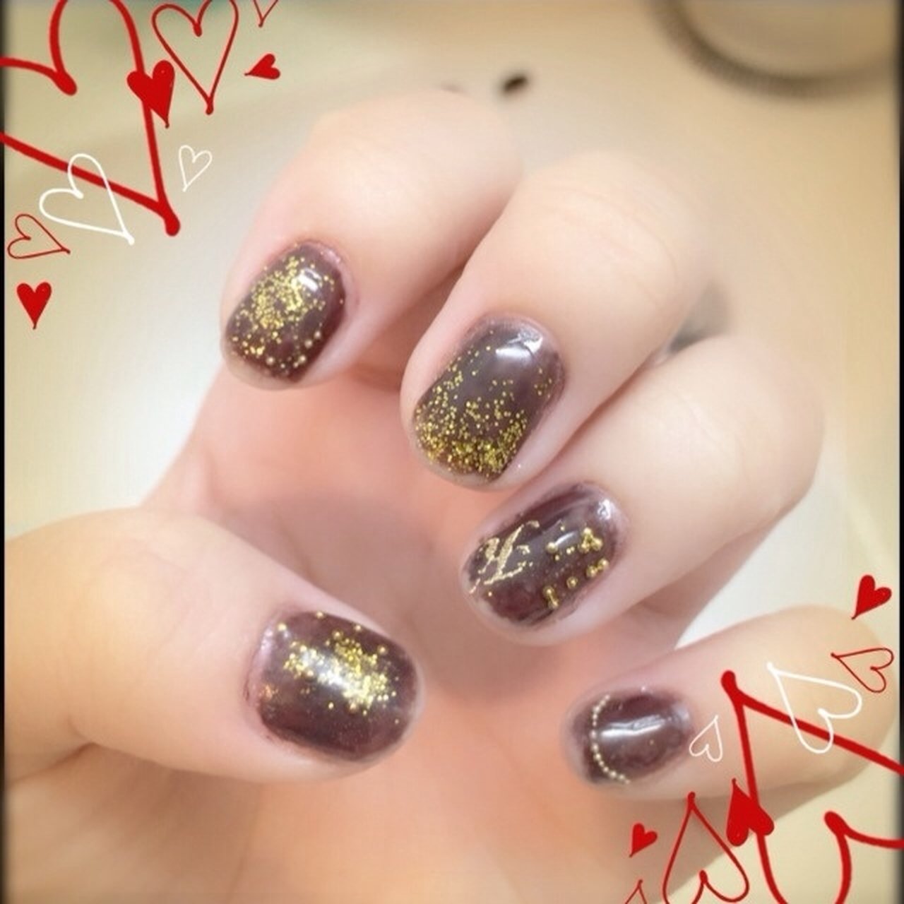 ハンド/ブラウン/ジェルネイル/セルフネイル - chiisuke0607のネイル