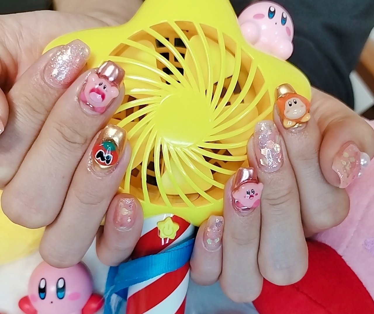 オールシーズン/ハンド/パール/痛ネイル/3D - ひなちんのネイル