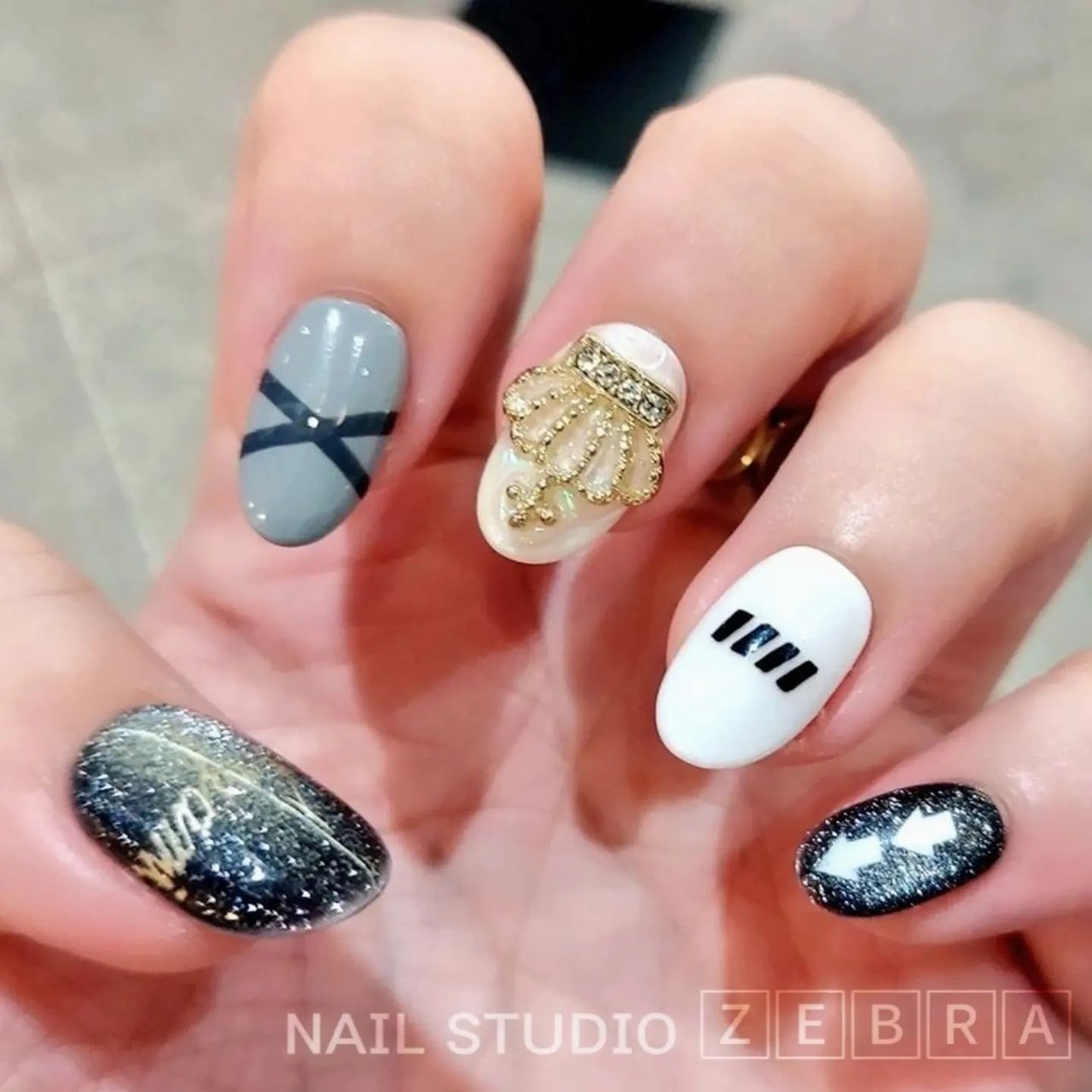 ライブ/推し活/ハンド/痛ネイル/マグネット - 🅂🄰🄺🄺🄾のネイル