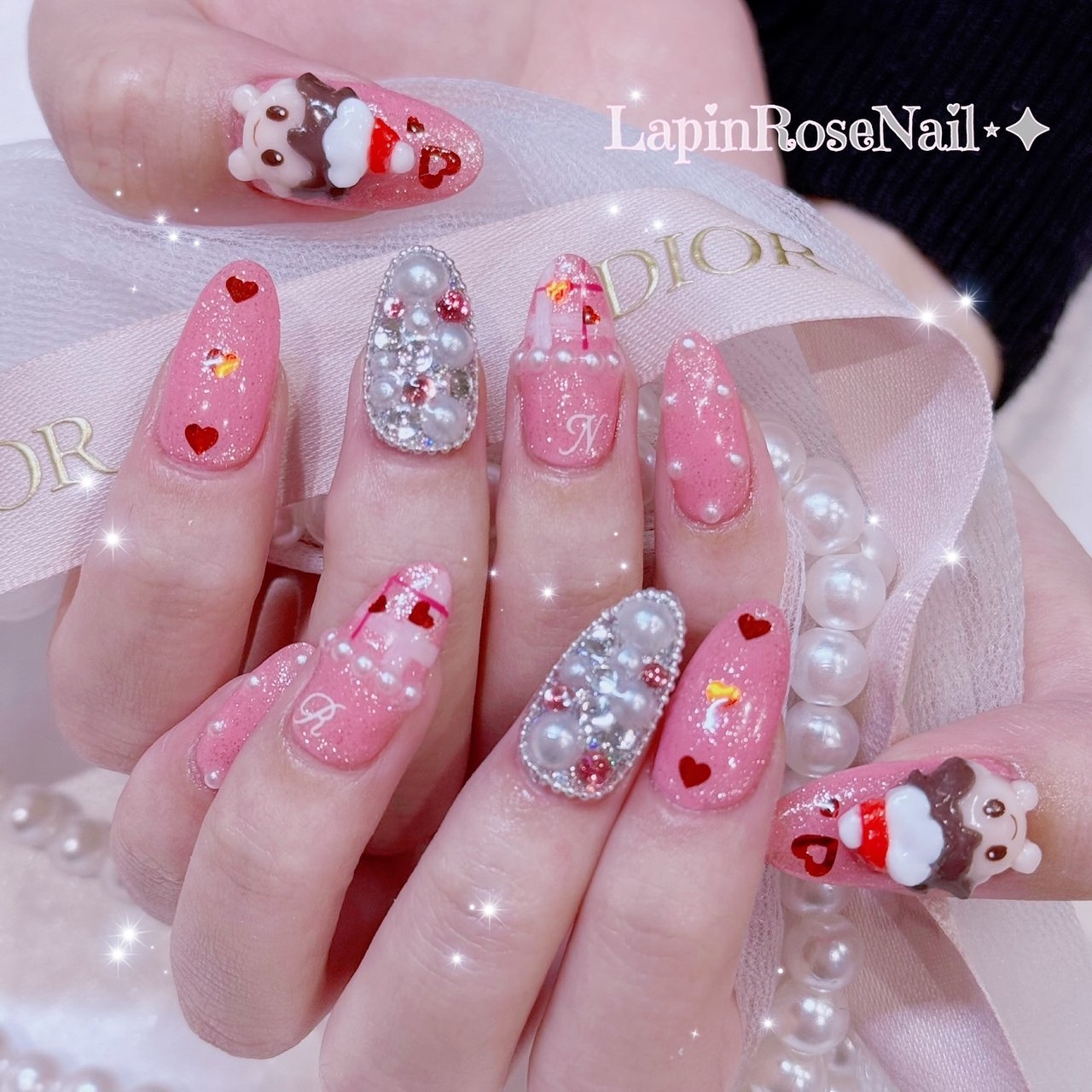 推し活/シンプル/韓国/ジェルネイル - ▷◁*.゜𝐍𝐚𝐡𝐨 ♡のネイル