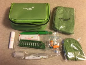 エチオピア航空】ビジネスクラスのアメニティキットはこれだ！│陸海空