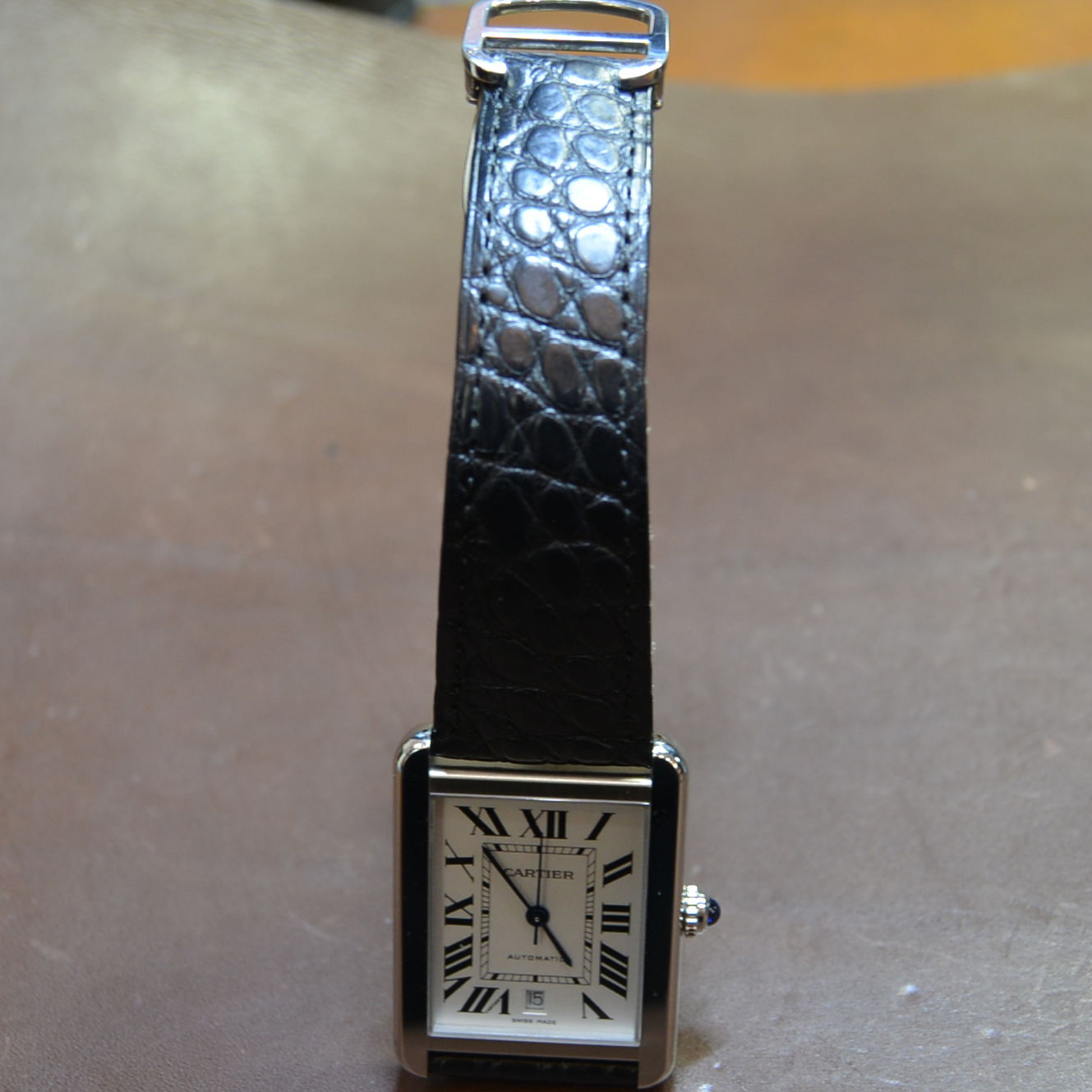 カルティエ タンク ソロ 交換用時計ベルトオーダー｜製作例｜交換用