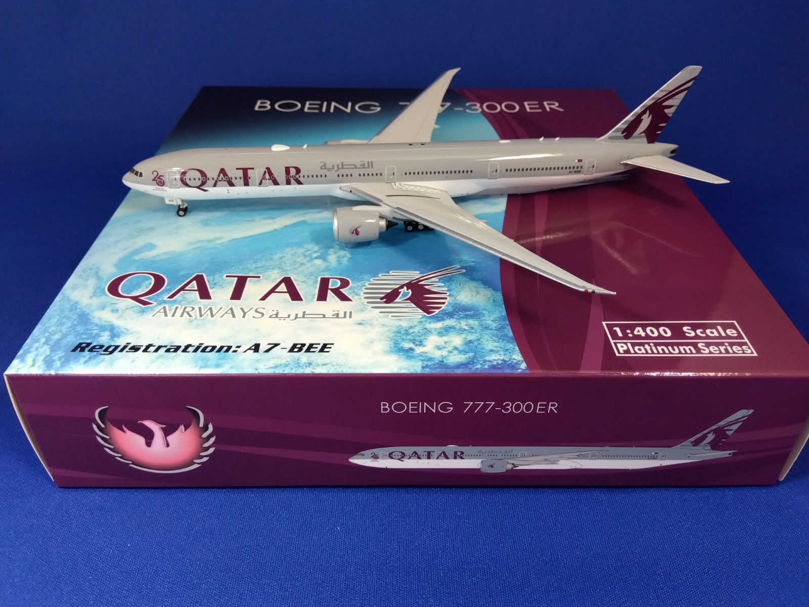 11777 Phoenix Qatar Airways / カタール航空 B777-300ER 25 years A7