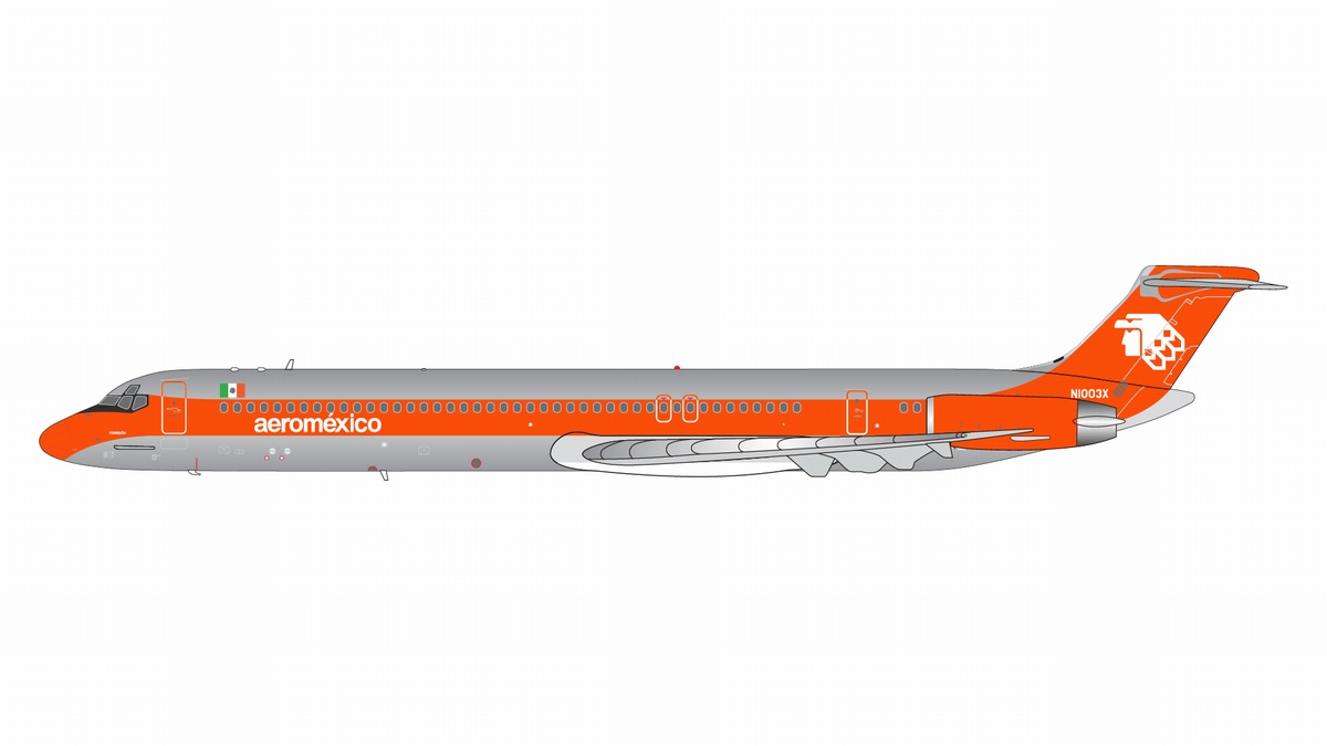 GJAMX1165 GEMINI JETS Aeromexico / アエロメヒコ polished w/ orange