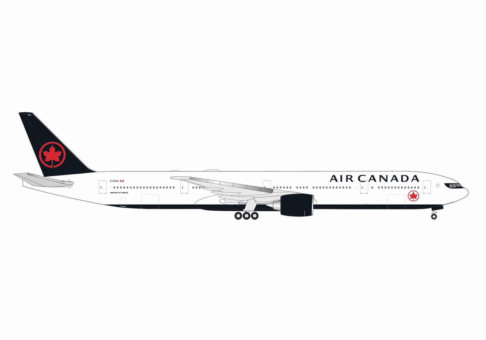 537636 Herpa Air Canada / エア・カナダ B777-300ER C-FIVX 1:500