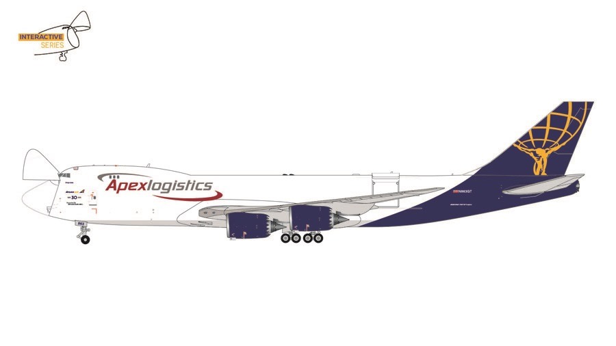 GJGTI2206 GEMINI JETS ATLAS AIR / アトラス航空 Final Boeing 747