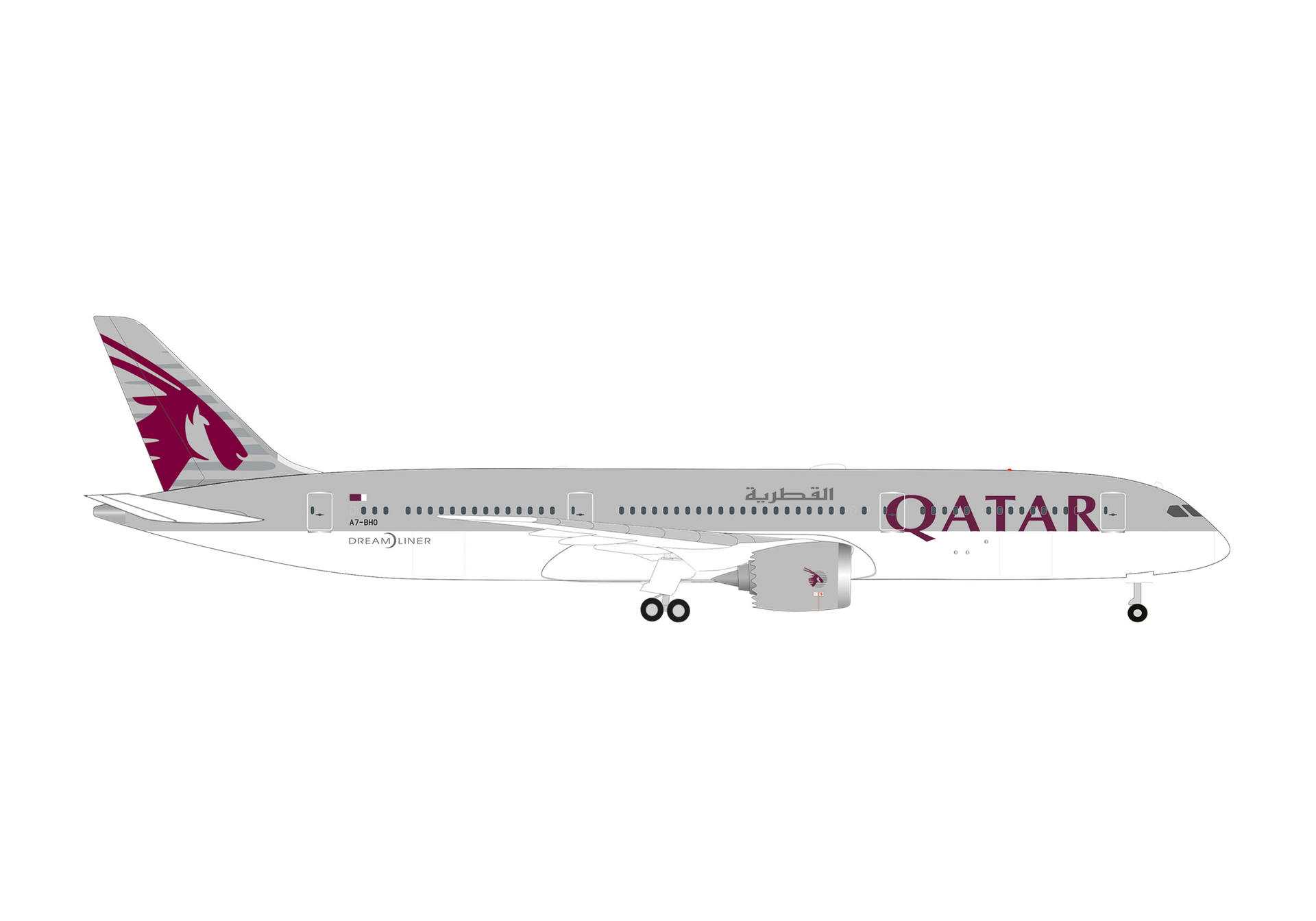 538312 Herpa Qatar Airways / カタール航空 B787-9 A7-BHO 1:500