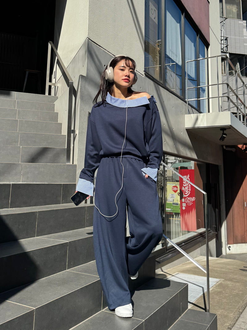 シャツレイヤーワンショルスウェット DPB47395 – CRAMMY