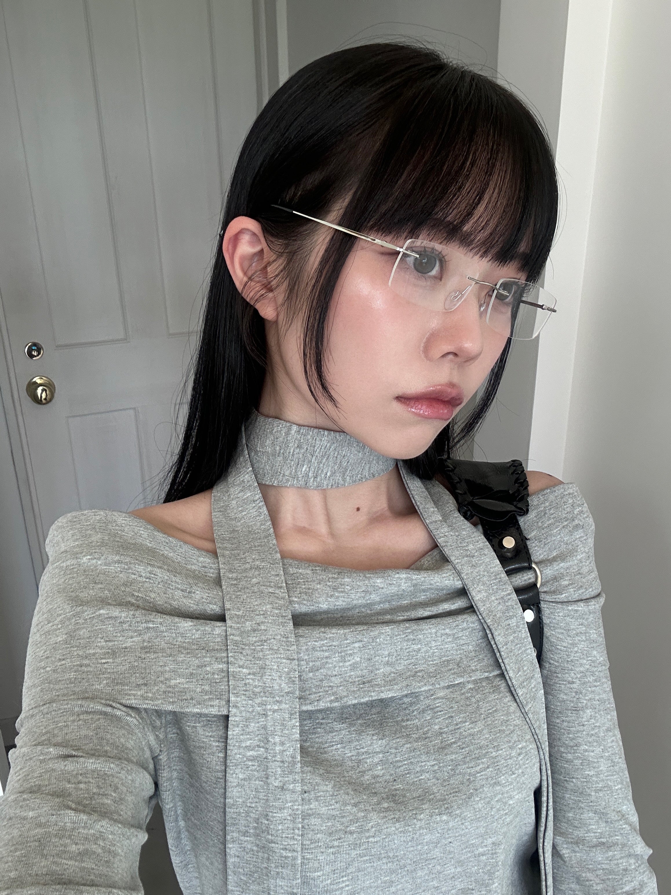 シルバーリムレスメガネ DPB43241 – CRAMMY