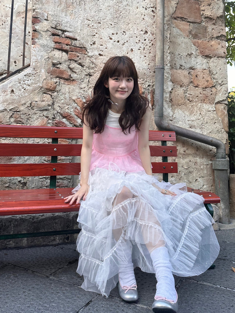 ピンクシアーリボンビスチェ DPA43407 – CRAMMY