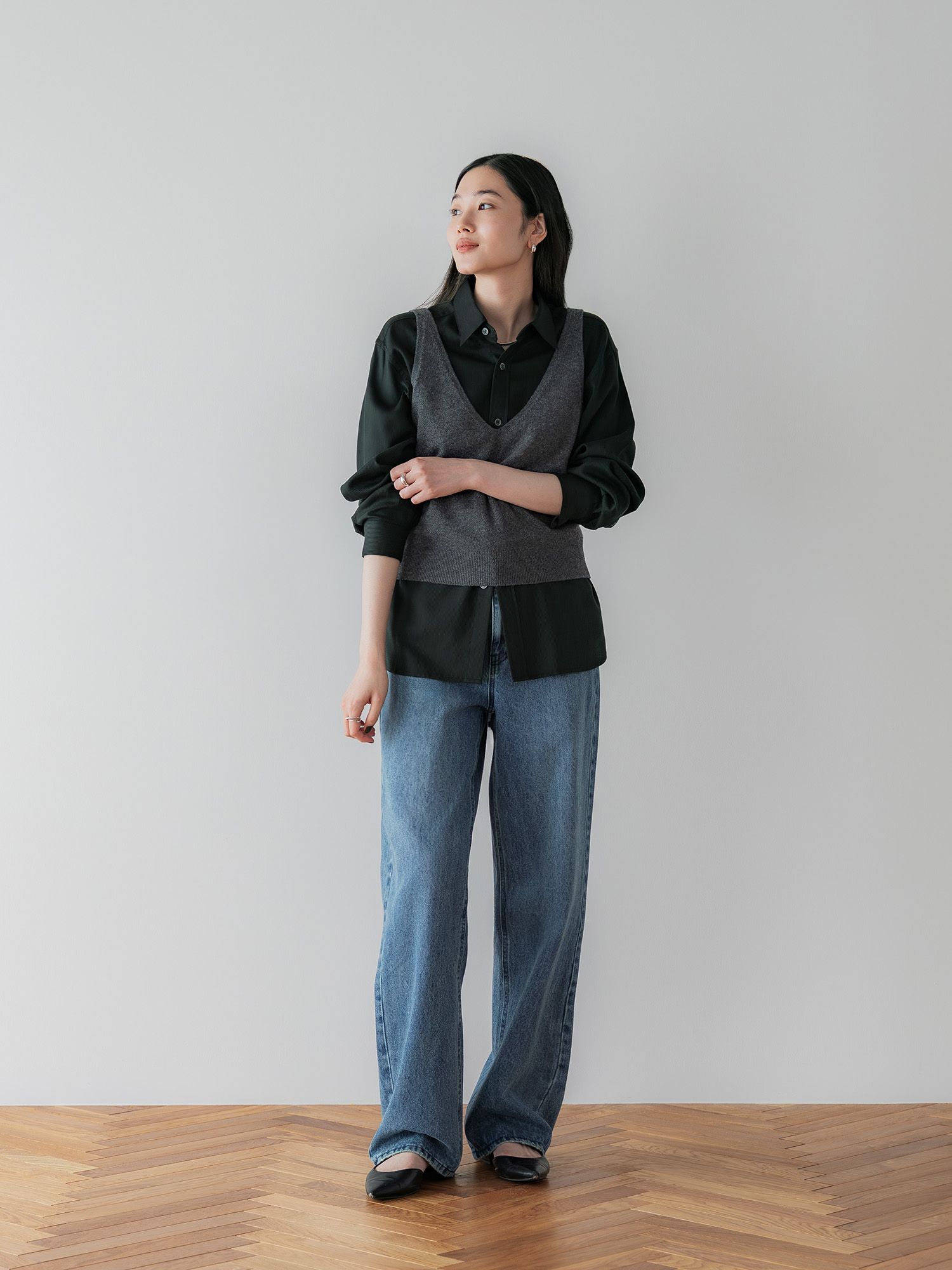 crewre online store / テンセルコットンピケミニマルシャツ