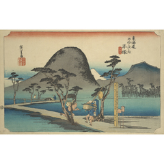 東海道五十三次之内 平塚 縄手道 - 歌川広重 - 日本画 - 名画 - Canon