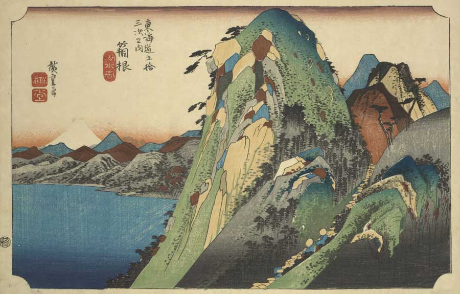 東海道五十三次（歌川広重）の全55作品を簡単に印刷