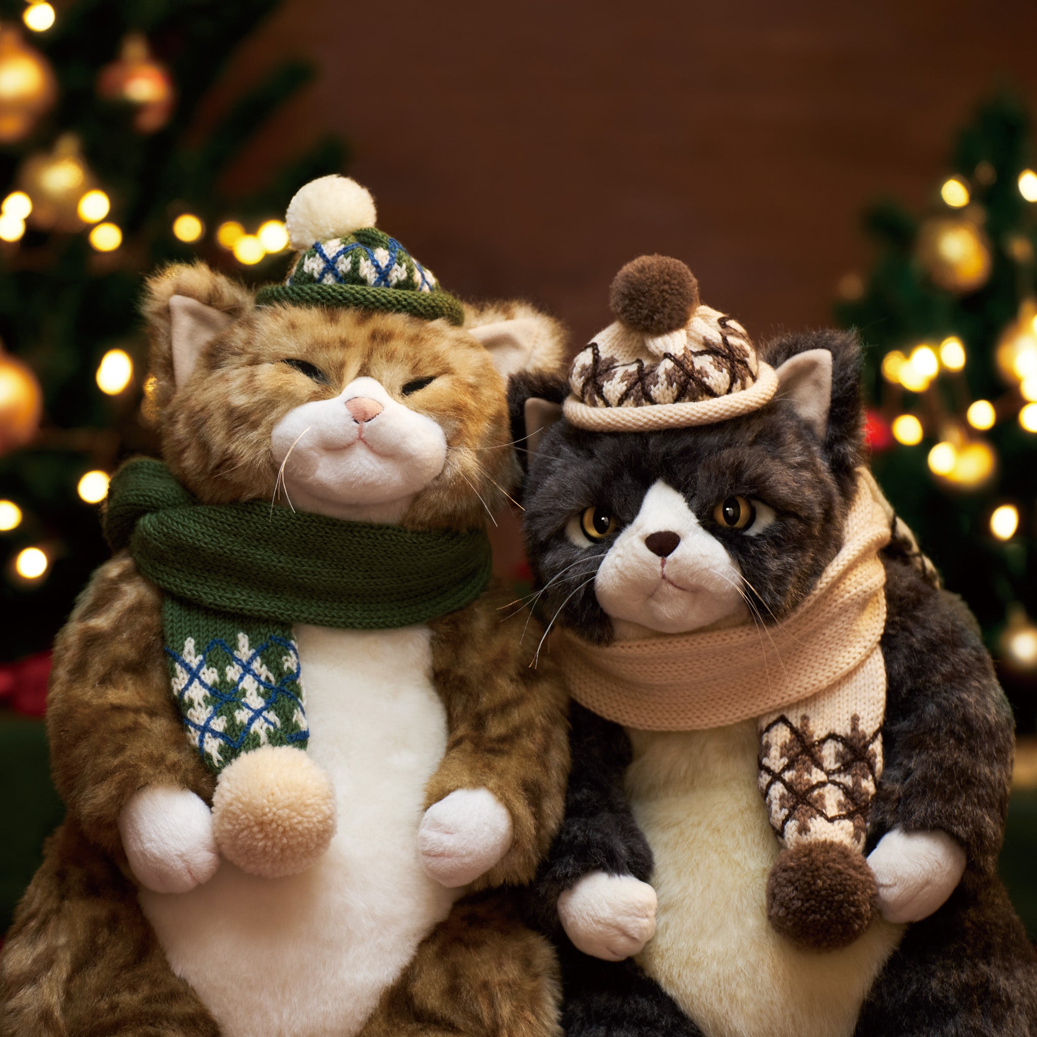 アーガイル ニットマフラー＆帽子(ベージュ) – Cuddly公式オンライン