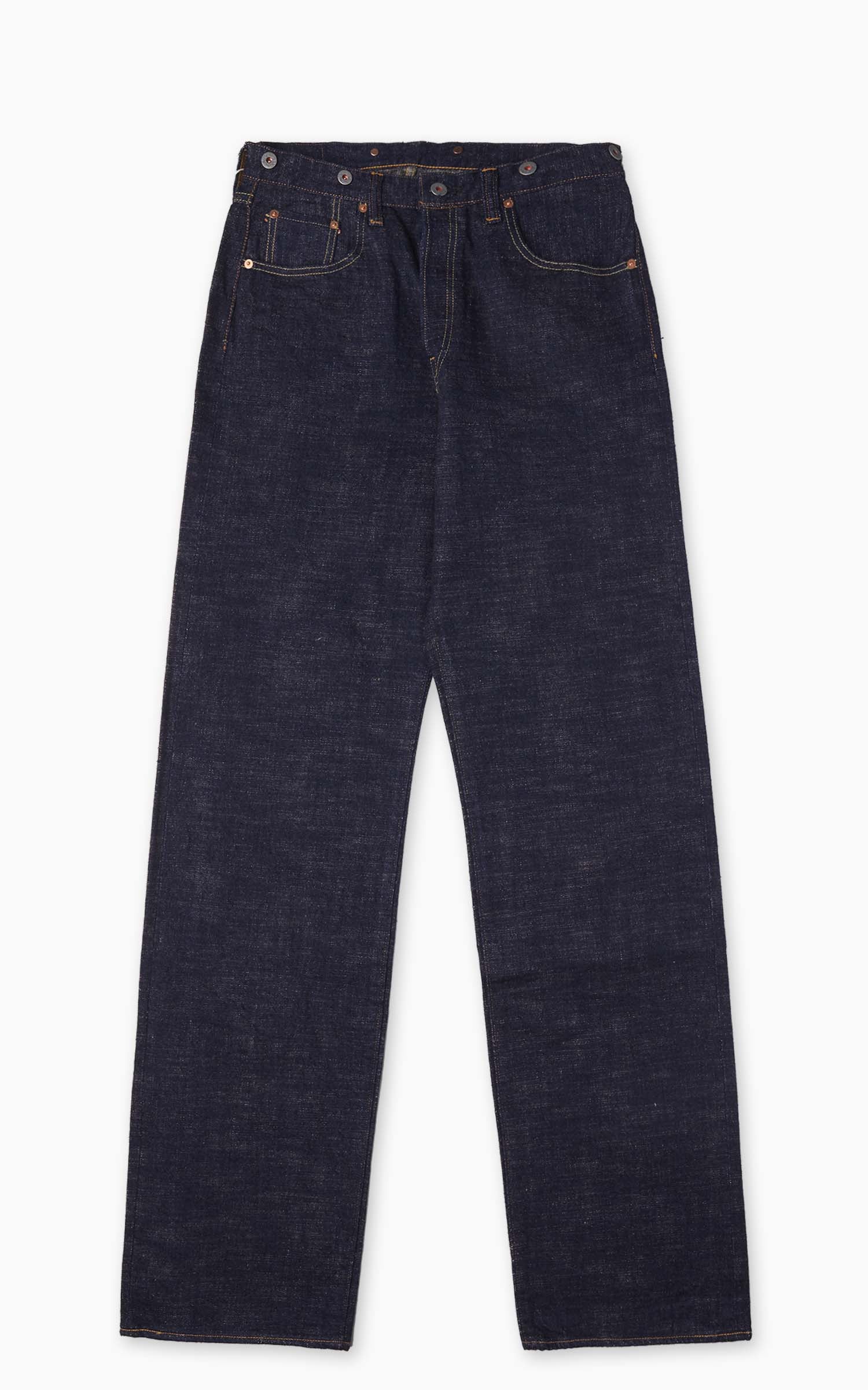 Graph Zero Natural Dyed Regular Straight Jeans Natural Indigo 13oz