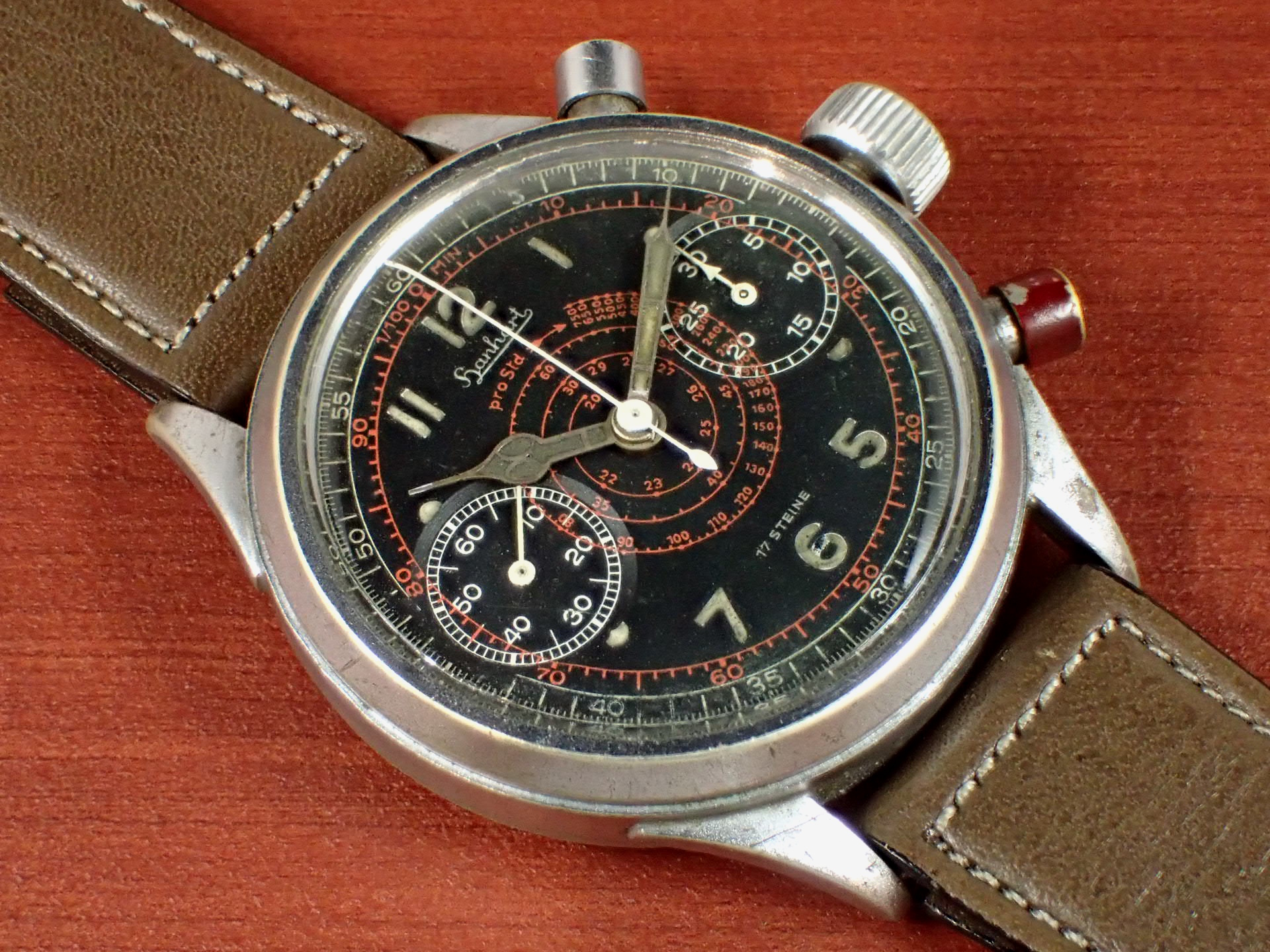 ハンハルト ドイツ海軍 砲兵部隊 タキテレ クロノグラフ 1940年代