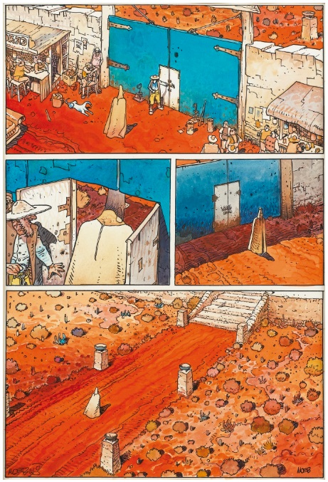 メビウス（ジャン・ジロー）水彩画 サイン 《SPACESHIP》