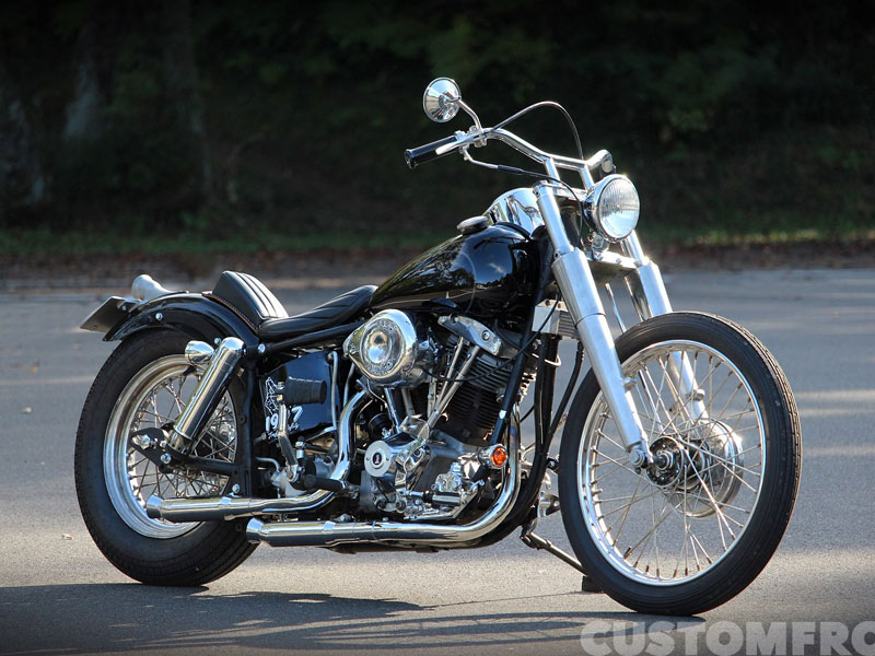 ハーレー ボバーショベル FLH 1977のチョッパーカスタム・モトリ