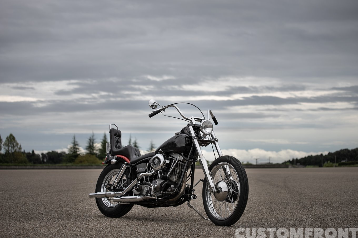 ハーレーショベルヘッドのB級スタイルチョッパー FXWG 1981年・MOTORI