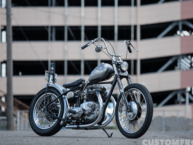 TRADS & SHALLOW MOTORCYCLE SHOPのトライアンフTR6チョッパー 1967年