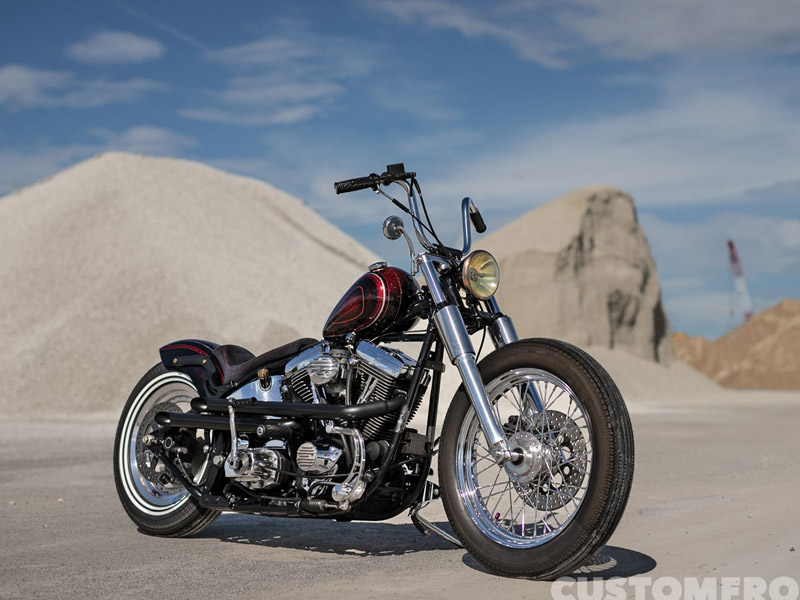 Take Rootのハーレー ソフテイルEVO(エボリューション)のチョッパー