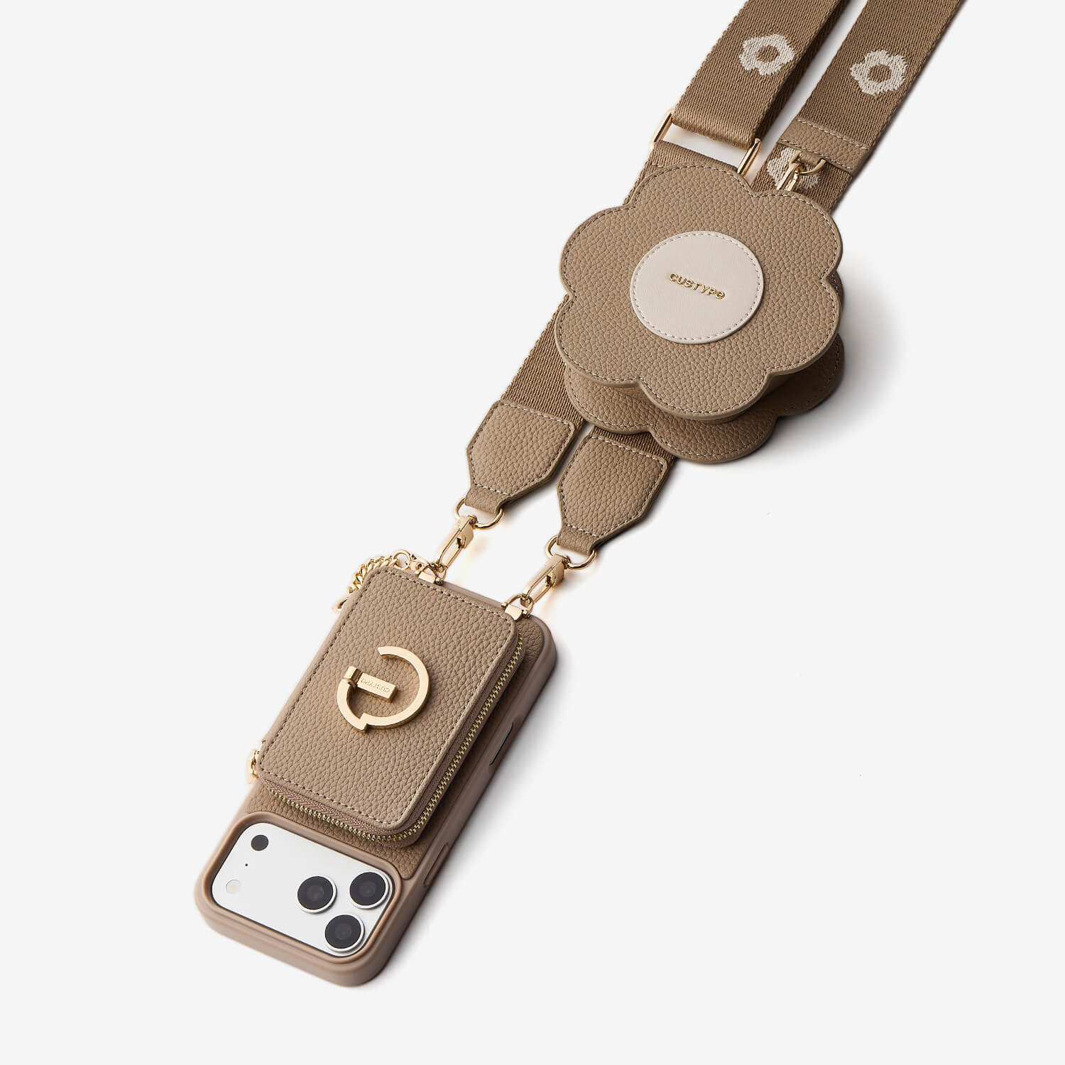 iPhoneとSamsung用Custypeクロスボディ電話ケース